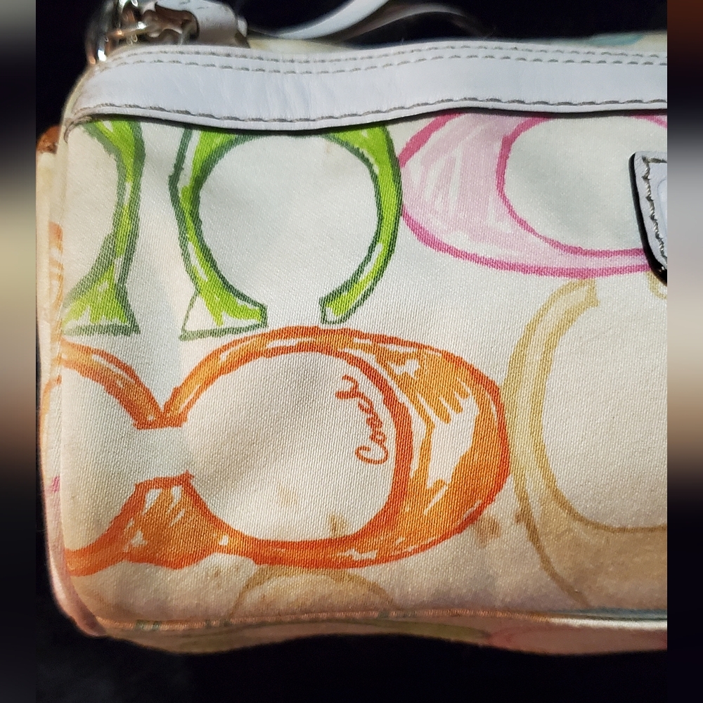 Authentic Coach Scribble Multicolor Shoulder Bag - image 7